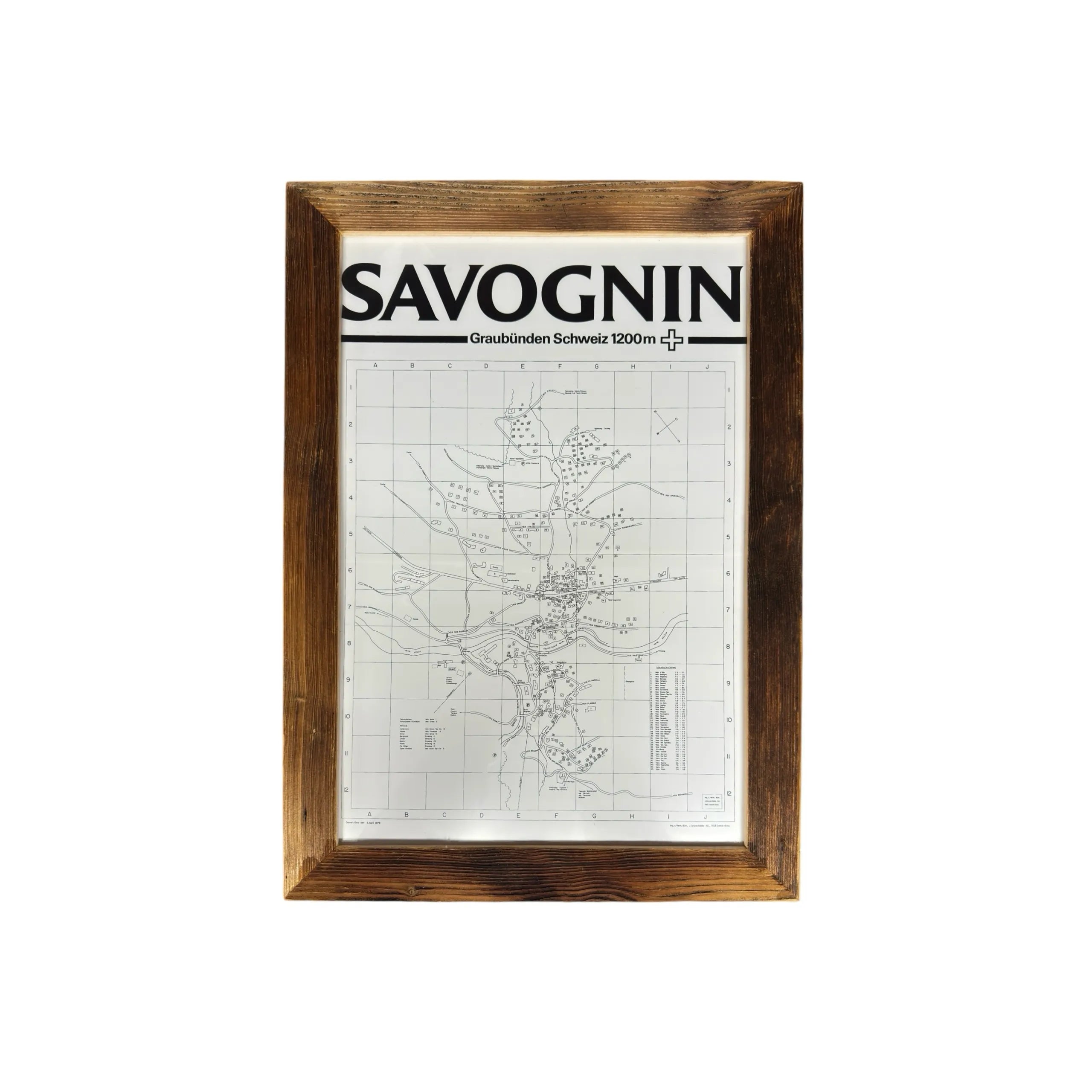 Altholz Bilderrahmen - Dorfplan, aktuell war gestern