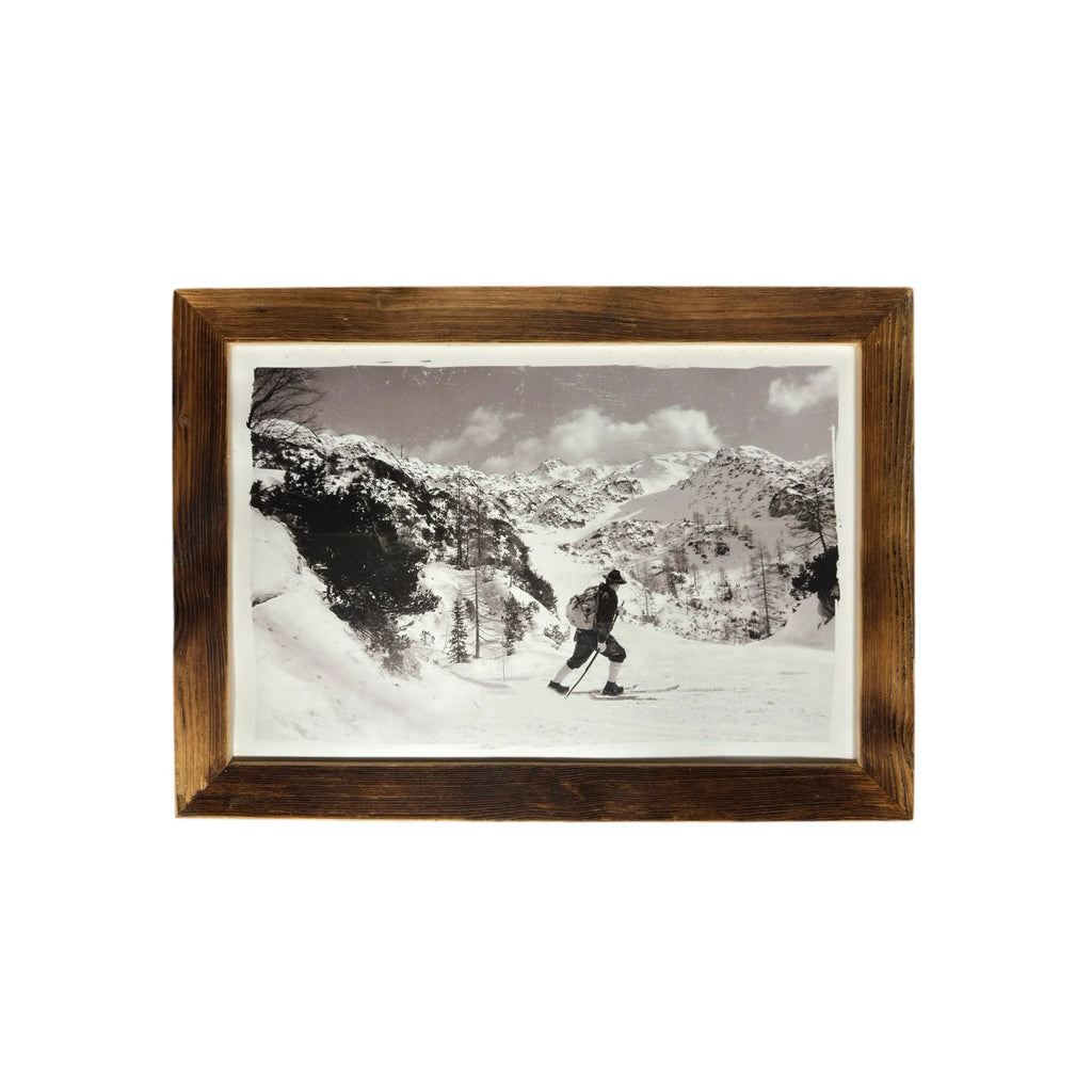 Altholz Bilderrahmen - faszinierende Winterlandschaft