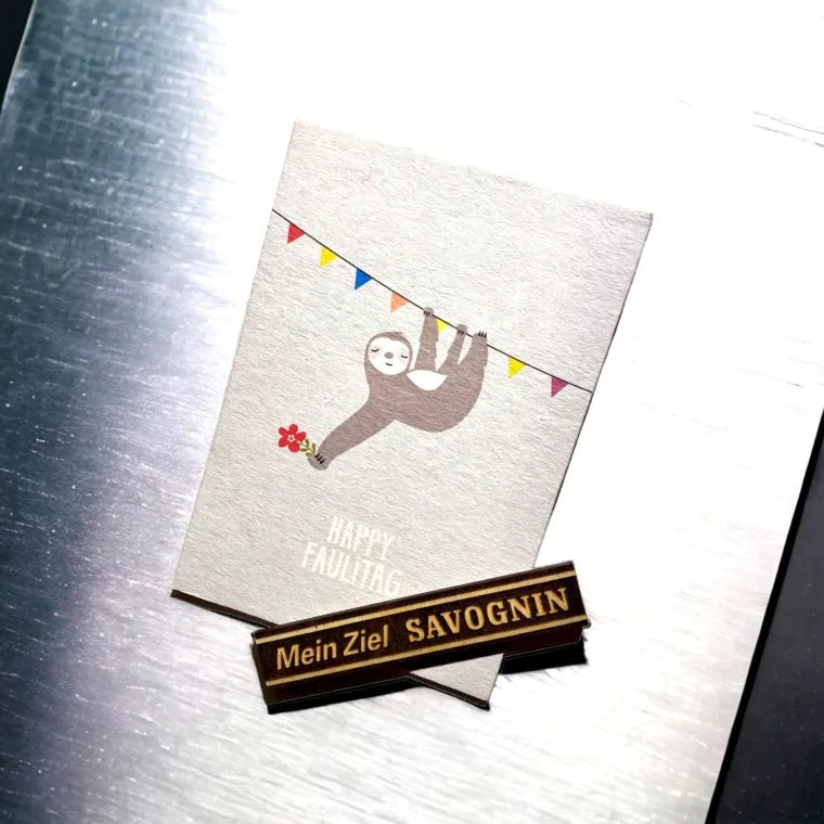 Magnet mal anders - Mein Ziel Savognin auch beim Kühlschrank